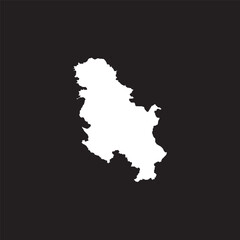 Serbia map icon