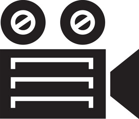Video Camera Glyph Icon