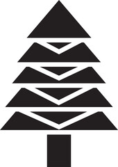 Obraz premium Christmas Tree Icon 
