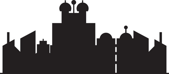 City Skyline Silhouette Illustration