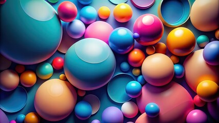 Abstract of rounded shapes and cold tones , abstract,shapes, rounded, cold, tones, design, modern, art, blue