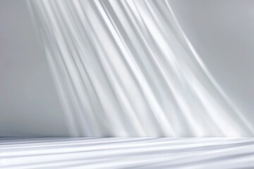 Obraz premium white background for product presentation with beautiful lights and shadows