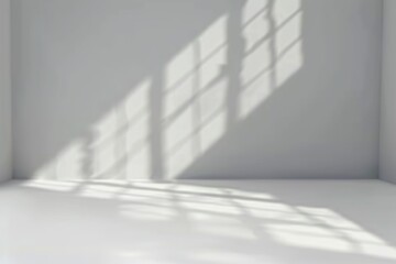 Obraz premium white background for product presentation with beautiful lights and shadows