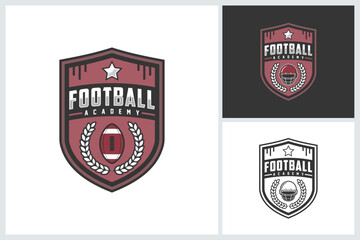 Obraz premium American football logo sport, emblem set collection, football vector illustration, american football badge logo template vector design