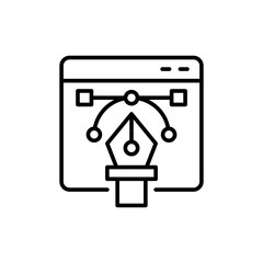 Graphic design outline icons, minimalist vector illustration ,simple transparent graphic element .Isolated on white background