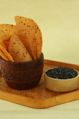 Urad Dal Papad Or Crunchy Papad