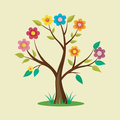 Creative Elegant Flower Vector Illustration.