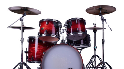 Drum kit on transparent background
