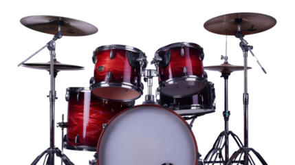 Drum kit on transparent background