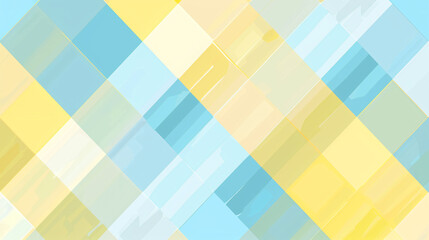 Cute pastel blue and yellow checkered pattern background vector presentation design, simple flat illustration ,highly detailed illustrations


