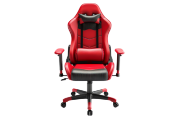 Red Gaming Chair isolated on white background