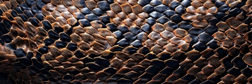 Snake skin leather texture. Close up reptile background
