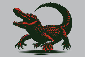 Alligator of a illustration art design
