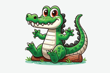 crocodile art vector silhouette design 