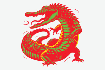 dragon art design vector illustration