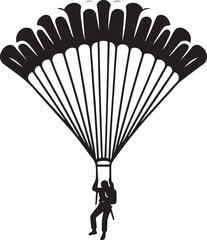 Parachute Paragliding Design Vector