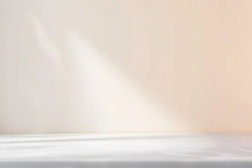 warm white background for product presentation with beautiful lights and shadows