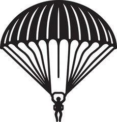 Parachute Paragliding Design Vector