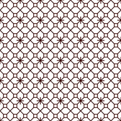 Fototapeta premium Seamless abstract geometric pattern with a line modern style