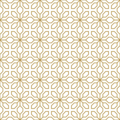 Seamless abstract geometric pattern with a line modern style