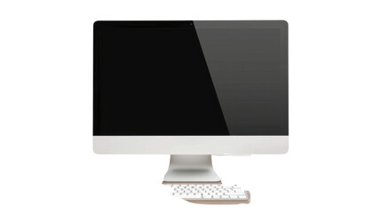 Monitor screen keyboard on transparent background