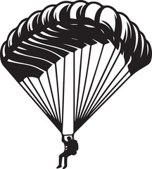Parachute Paragliding Design Vector