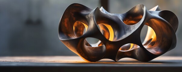 A sculpture photographed in stunning detail showcasing its artistic design and textures.  stunning crisp vivid detailed high-contrast colorful well-lit sharp realistic 