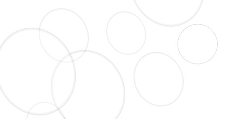 Abstract white geometric overlapping circle background with shadow. Vector circles template vector design. white background texture, Xmas, backdrop, lights, wallpaper design.