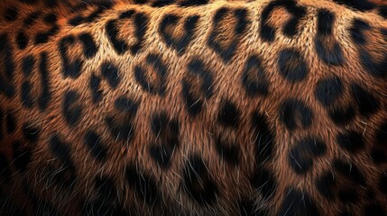 Leopard fur background. Detail skin of leopard