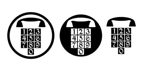 Retro telephone. Handset. Communication. Illustration.