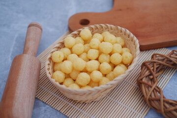 chiki balls. delicious chicken broth flavored snack