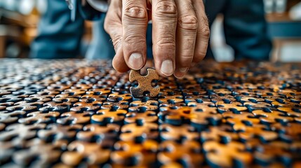 Businessman with a corporate restructuring A businessman managing a corporate restructuring process