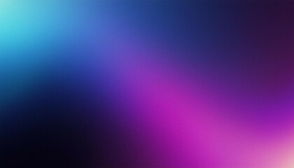 Purple black blue dark glowing grainy gradient background noise texture poster header banner design copy space