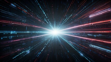 Dynamic abstract technology background illustration.