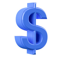 Dollar Symbol Sign 3D Render