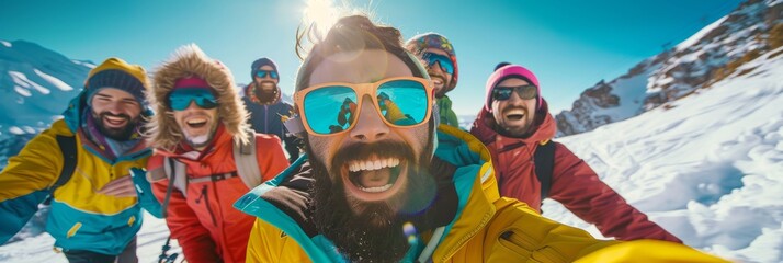 Experience a thrilling winter escapade with skiing, snowboarding, and exploring in snowy mountains. Cherish joy, laughter, and fun with friends during this exciting holiday celebration