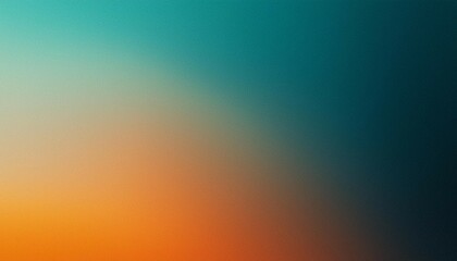 Teal orange black color gradient background, grainy texture effect, poster banner landing page backdrop design