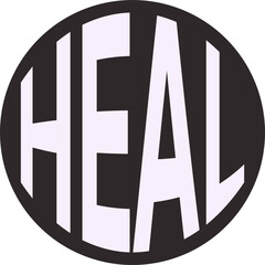 sticker circle heal