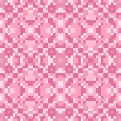 Seamless pattern of abstract geometric shapes