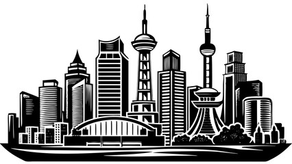 Obraz premium city skyline