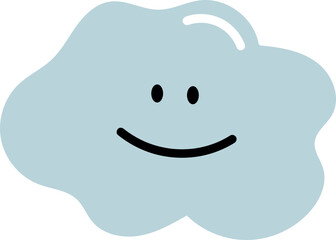 happy smiling face cloud