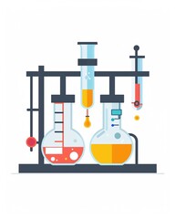 The laws of thermodynamics. Science illustration design art isolated on a white background