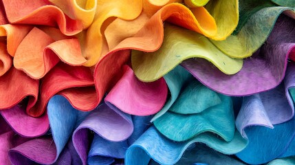 The soft, fuzzy texture of a felt board used for classroom displays