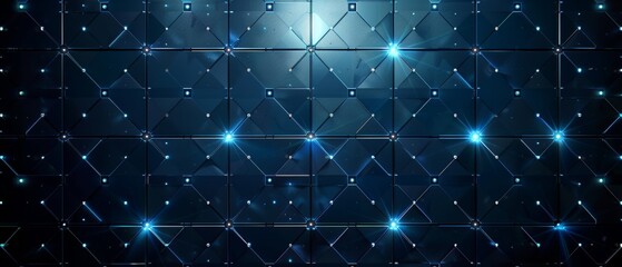 Obraz premium Beautiful abstract blue background with stars