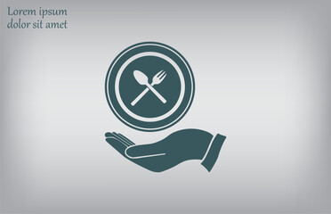 Vector illustration, gray background.