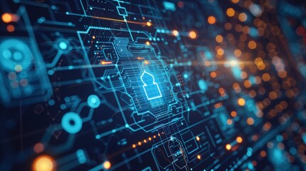 Obraz premium Modern information technologies, cryptocurrency.