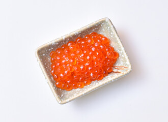 Salmon roe, or ikura, is a staple ingredient in Japanese cuisine.