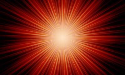 Obraz premium light red burst pattern bright background. sunburst on dark.
