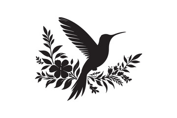 Hummingbird vector art illustration