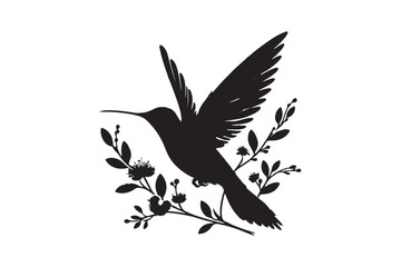 Hummingbird vector art illustration
